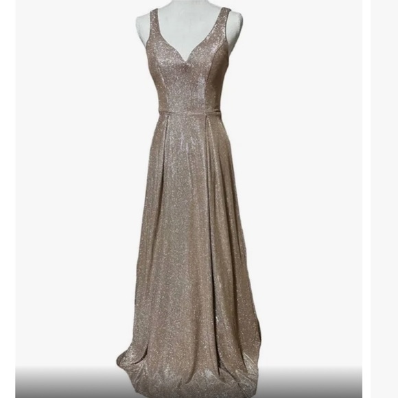 B. Smart Dresses & Skirts - B.SMART CHAMPAGNE PINK BALLGOWN; SIZE 9/10